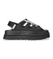 UGG Sandálias de Couro GoldenGlow Toggle preto