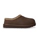 UGG Mørkebrune Tasman II lædertøfler
