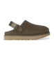 UGG Zuecos de piel Goldenstar verde kaki