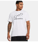 Under Armour T-shirt a maniche corte fondotinta bianca