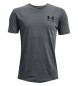 Under Armour UA Sportstyle Left Chest Kurzarm T-Shirt Grau