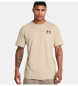 Under Armour UA Sportstyle Beige kortärmad t-shirt med vänster bröstkorg