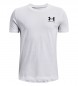 Under Armour UA Sportstyle Vnster brst kortrmad trja Vit