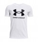 Under Armour Camiseta de manga corta UA Sportstyle Logo blanco