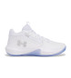 Under Armour Lockdown 7 leather basketball shoes white