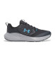 Under Armour Charged Commit TR 4 dark grey leather trainers