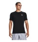 Under Armour HeatGear® Armour-kortärmad t-shirt med passform Svart