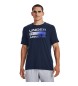 Under Armour UA Team Issue Wortmarke Kurzarm T-Shirt Navy