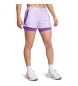 Under Armour Play Up 2-in-1 lilac shorts