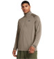 Under Armour UA Tech ½ Zip long sleeve T-shirt brown