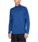 Under Armour T-shirt a maniche lunghe blu UA Tech con mezza zip