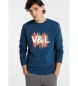 Victorio & Lucchino, V&L Ethnical Logo Grafik Sweatshirt blau