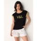 Victorio & Lucchino, V&L Kortrmet T-shirt sort