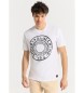 Victorio & Lucchino, V&L T-shirt à manches courtes avec dessin du logo en charbon de bois blanc