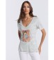 Victorio & Lucchino, V&L T-shirt  manches courtes  rayures blanches