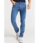 Victorio & Lucchino, V&L Wąskie spodnie z pięcioma kieszeniami - Średnia talia - Rozmiar w calach niebieski