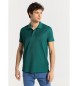 Victorio & Lucchino, V&L Podstawowa koszulka polo z krótkim rękawem i guzikami w kolorze zielonym