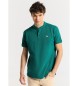 Victorio & Lucchino, V&L Basic short sleeve polo shirt with mao collar green
