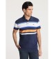Victorio & Lucchino, V&L V&LUCCHINO - Short sleeve polo shirt with navy chest stripes