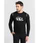 Victorio & Lucchino, V&L T-shirt manica lunga 132449 Nera