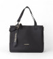 Valentino Peonies shopper bag black