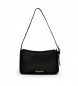 Valentino Black logo messenger bag