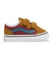 Vans Baskets en cuir marron Old Skool V