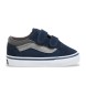 Vans Baskets en cuir Old Skool V navy