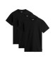 Vans Pack de 3 camisetas   Basic negro