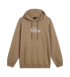 Vans Global Line beige lst sittande sweatshirt med huva och luva