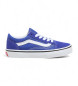 Vans Niebieskie skórzane buty sportowe Old Skool