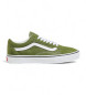 Vans Old Skool gröna sneakers i läder