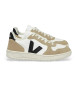VEJA Lederturnschuhe V-10 wei, beige
