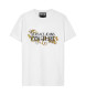 Versace Jeans Couture Camiseta ajustada con logotipo blanco  