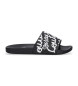 Versace Jeans Couture Zwarte teenslippers met logo