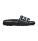 Versace Jeans Couture Zwarte teenslippers met logo