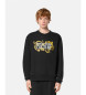 Versace Jeans Couture Sweatshirt med standardskärning och svart logotyp