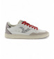 Victoria Zapatillas de Piel Smash Metal Glitter blanco