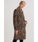 Abrigo Leopard Motivo Royal Circus marrón