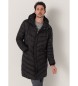 Victorio & Lucchino, V&L Black quilted hooded coat