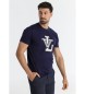 Victorio & Lucchino, V&L T-shirt com aplicação de chenille azul-marinho