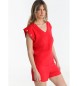 Victorio & Lucchino, V&L Maglietta con dettaglio bottone rosso