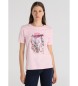 Victorio & Lucchino, V&L T-shirt a maniche corte con grafica puzzle rosa