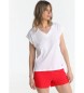 Victorio & Lucchino, V&L T-shirt scollo a V con dettaglio bianco