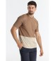 Victorio & Lucchino, V&L T-shirt med blokprint og logo, brun