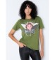 Victorio & Lucchino, V&L T-shirt de lantejoulas verdes Angel