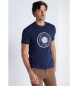 Victorio & Lucchino, V&L T-shirt met korte mouwen en donkerblauw logo