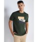 Victorio & Lucchino, V&L Kurzarm-T-Shirt mit grünem Aufdruck