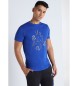 Victorio & Lucchino, V&L Camiseta grafica logo Tiza azul
