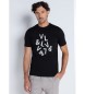 Victorio & Lucchino, V&L Grafisk T-shirt med logo Tiza sort